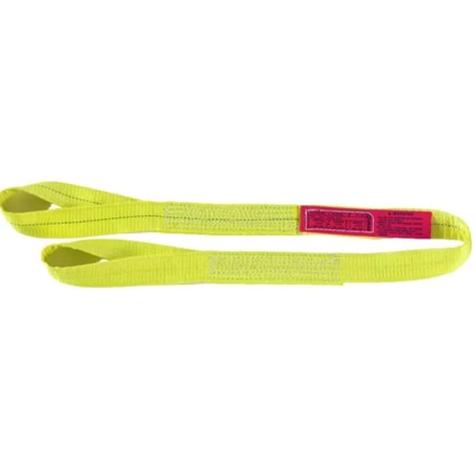AMH 2" x 20' Sling Polyester Web Eye & Eye 2 Ply Flat Eye EE290220