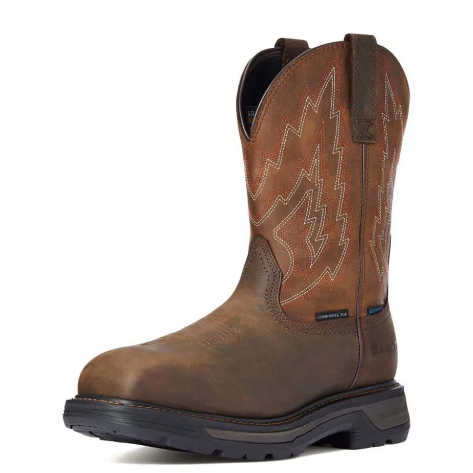 Ariat Big Rig Waterproof Composite Toe Work Boot - Dark Brown 10033993
