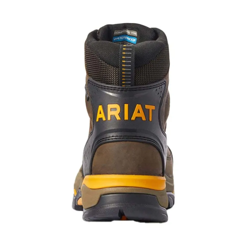 Ariat Endeavor 6" Waterproof Carbon Toe Work Boot - Chocolate Brown 10031591