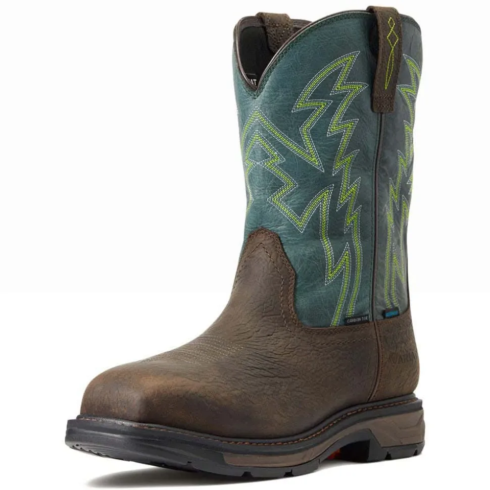 Ariat WorkHog XT BOA Waterproof Carbon Toe Work Boot - Bruin Brown 10038924