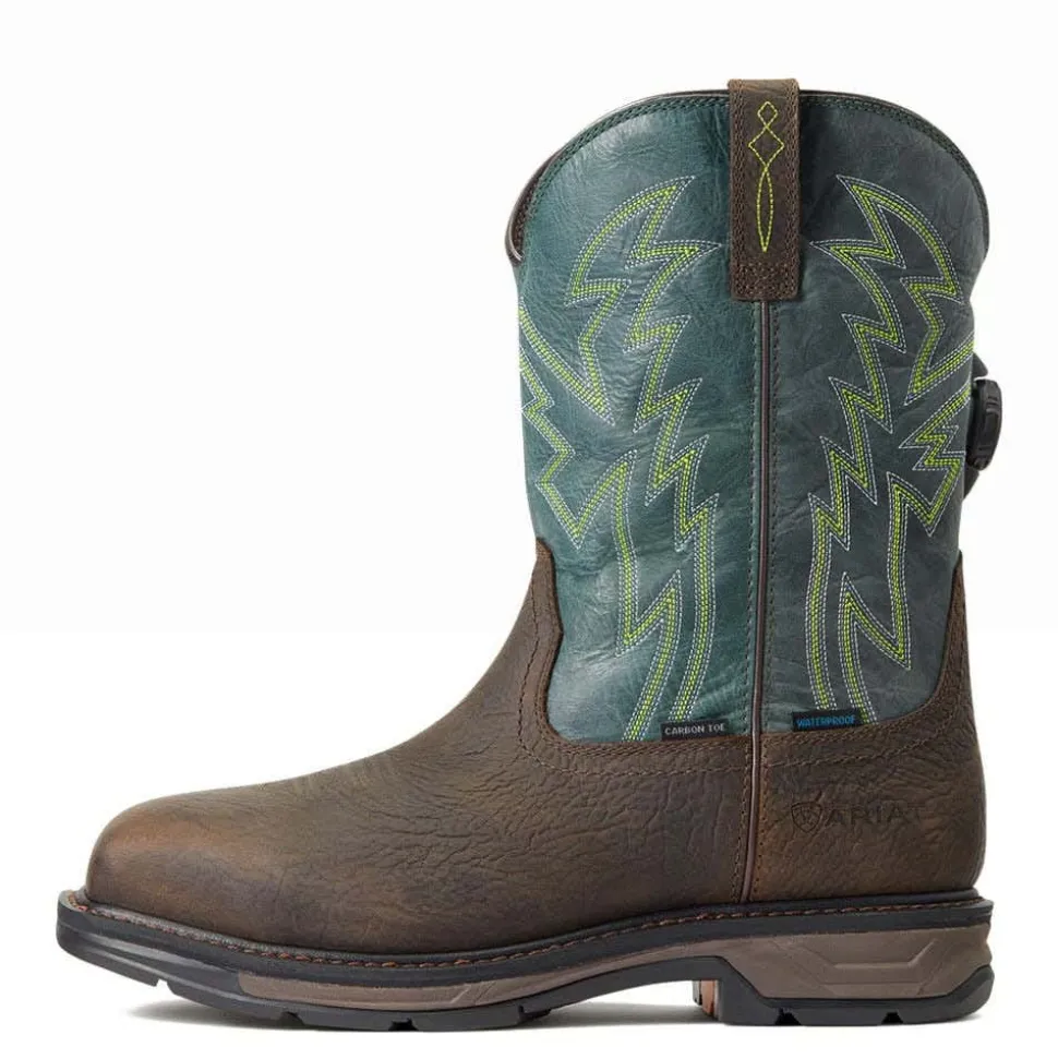 Ariat WorkHog XT BOA Waterproof Carbon Toe Work Boot - Bruin Brown 10038924