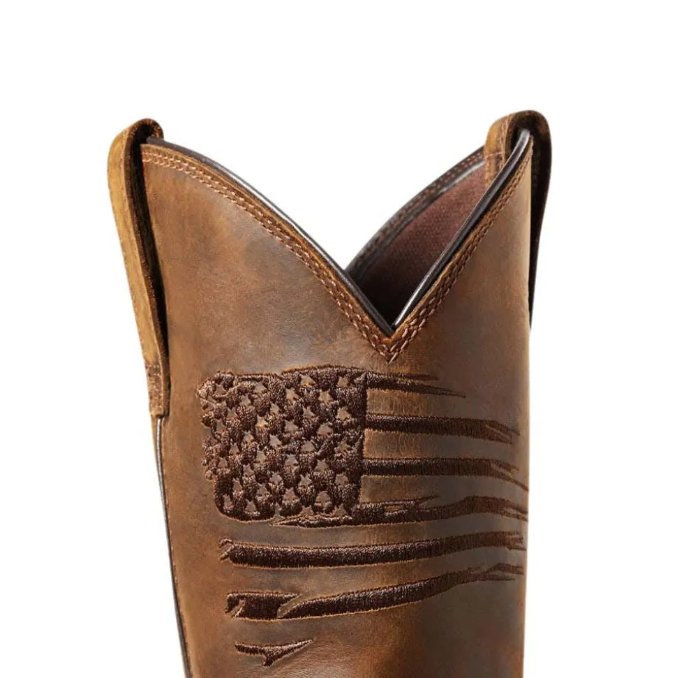 Ariat WorkHog XT Patriot Waterproof Carbon Toe Work Boot - Distressed Brown 10036002