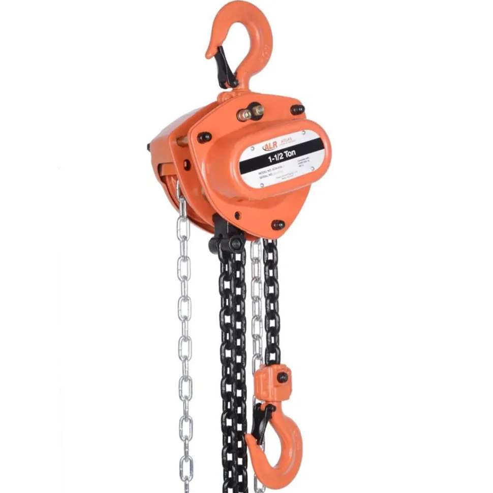 Atlas Lifting & Rigging Chain Hoist 1.5 Ton (3000 lbs) 20' Chain ACH-015-20