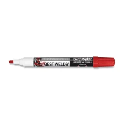 Best Weld Prime-Action Paint Marker, Reversible Chisel/Bullet Tip, Red 900-PAINTMKR-RED