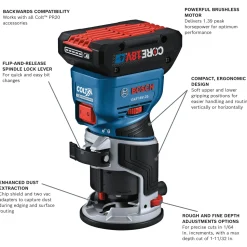 Bosch Power Tools Colt™ Palm Router Kit GKF18V-25PL14