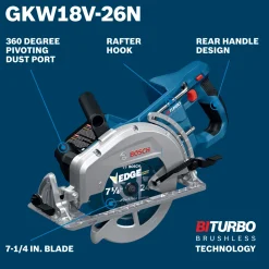 Bosch Power Tools PROFACTOR™ 18V 7 ¼" Rear Handle GKW18V-26N