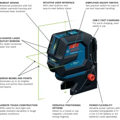 Bosch Power Tools 3.7V Leveling and Alignment Laser GCL165-42GL