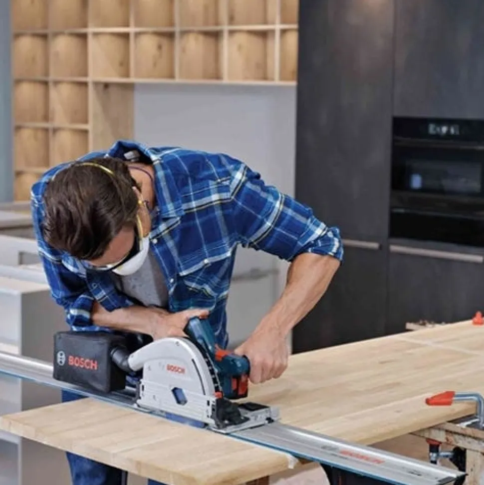 Bosch PROFACTOR 18V Plunge Cut 5-1/2" Track Circular Saw Brushless (Bare Tool) GKT18V-20GCL