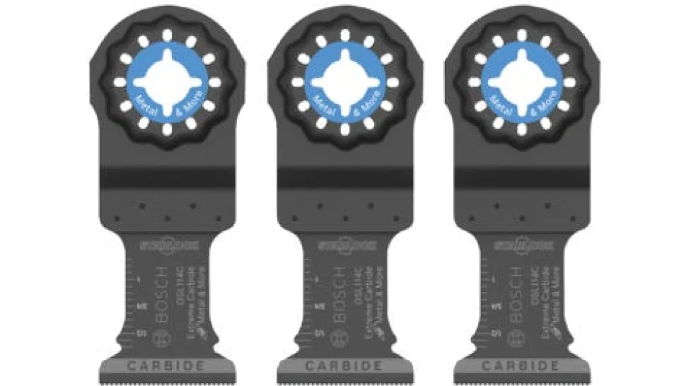 Bosch 1-1/4" Starlock Oscillating Multi Tool Carbide Plunge Cut Blade 3 pk OSL114C-3