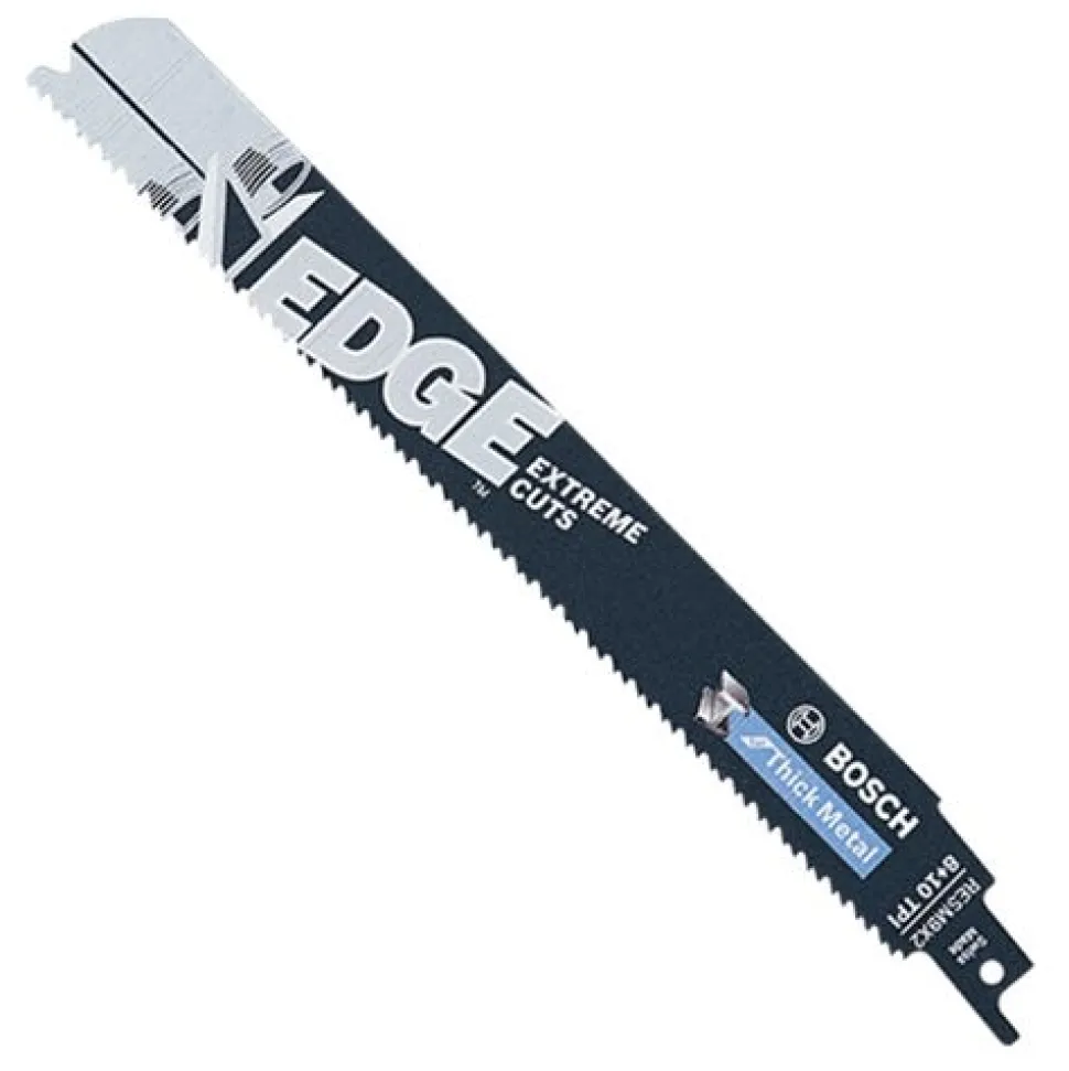 Bosch 9" 8/10 TPI Edge Reciprocating Saw Blades for Thick Metal RESM9X2B
