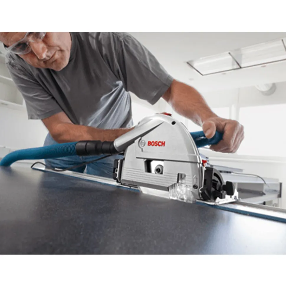 Bosch 6-1/2" Track Saw with Plunge Action and L-Boxx Carrying Case GKT13-225L