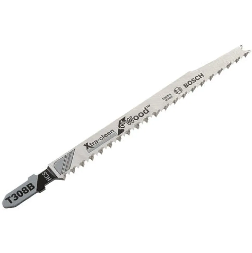 Bosch T-Shank Jigsaw Blades Xtra-Clean Wood T308B