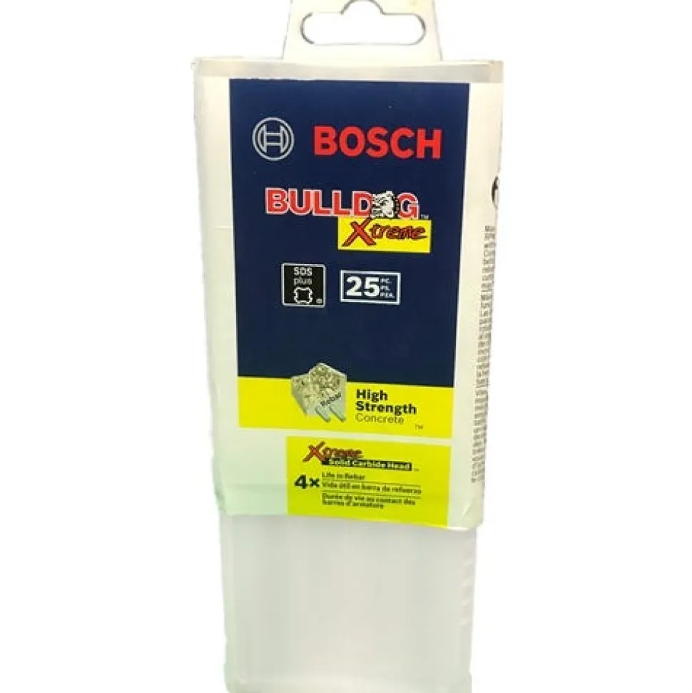 Bosch 1/2" x 4" x 6" SDS-Plus Bulldog Xtreme Full-Head Carbide Hammer Bits (25 Pack) HCFC2081B25