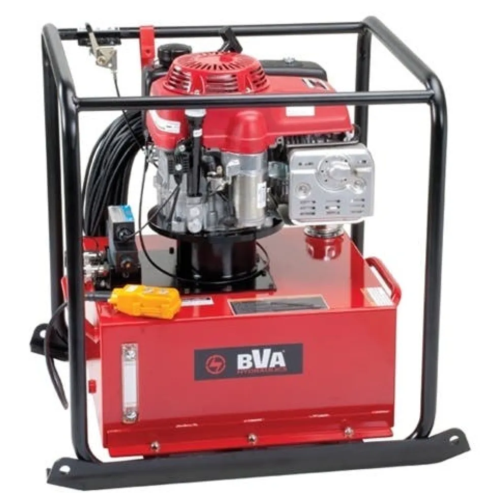 BVA Hydraulics 10 Gallon 10.2 HP Single Acting Gas Pump PG90S3L10