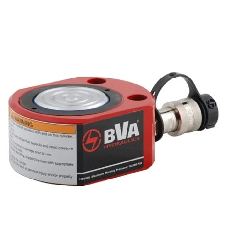 BVA 10 Ton 0.43" Stroke Flat Body Single Acting Hydraulic Cylinder HF1005