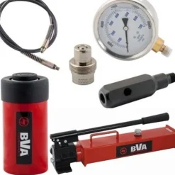 BVA 25 Ton 14.25" Stroke Hydraulic Cylinder Set with P2301 Hand Pump SP23-2514