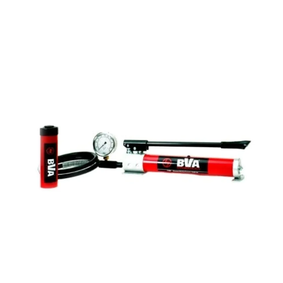 BVA 15 Ton 4 "Stroke Hydraulic Cylinder Set with P1000 Hand Pump SP10-1504