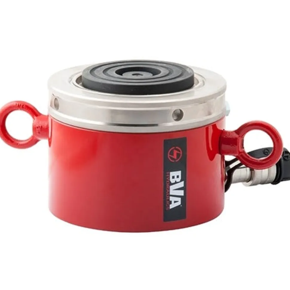 BVA 100 Ton 1.97" Stroke Low Profile Lock Nut Cylinders HLNF10002