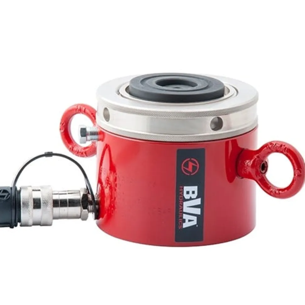 BVA 60 Ton 1.97" Stroke Low Profile Lock Nut Cylinders HLNF6002