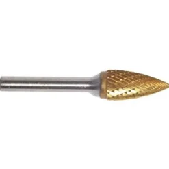 Champion Titanium Coated 3/8" x 3/4" Solid Carbide Die Grinder Burs Tree Pointed SG3-IPAC