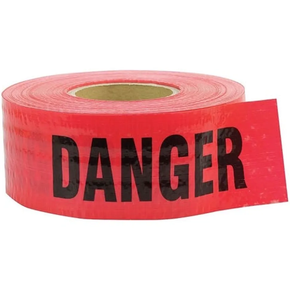 CH Hanson 500' Reinforced 5 mil Red Danger Tape 16031