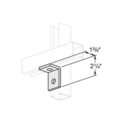 Corner Angle 2 Hole. 90 Degree. 1-5/8" X 2-1/4". E/G. 25 Pcs /Box