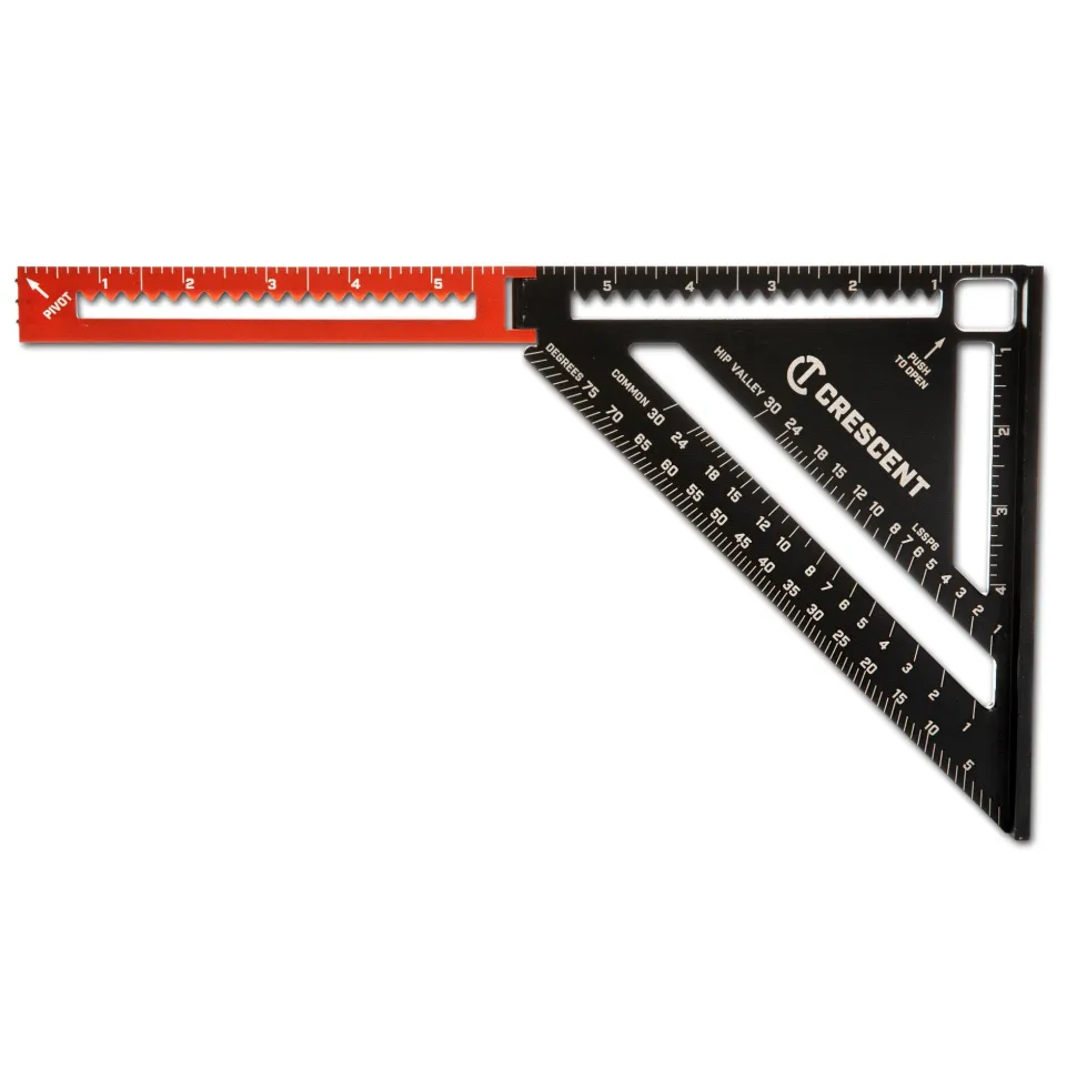 Crescent EX6 2-in-1 Extendable Rafter Square 6" to 12" Straight Edge LSSP6-07