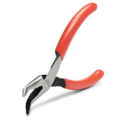Crescent 5" Mini Dipped Handle Bent Nose Pliers 5MBNDG