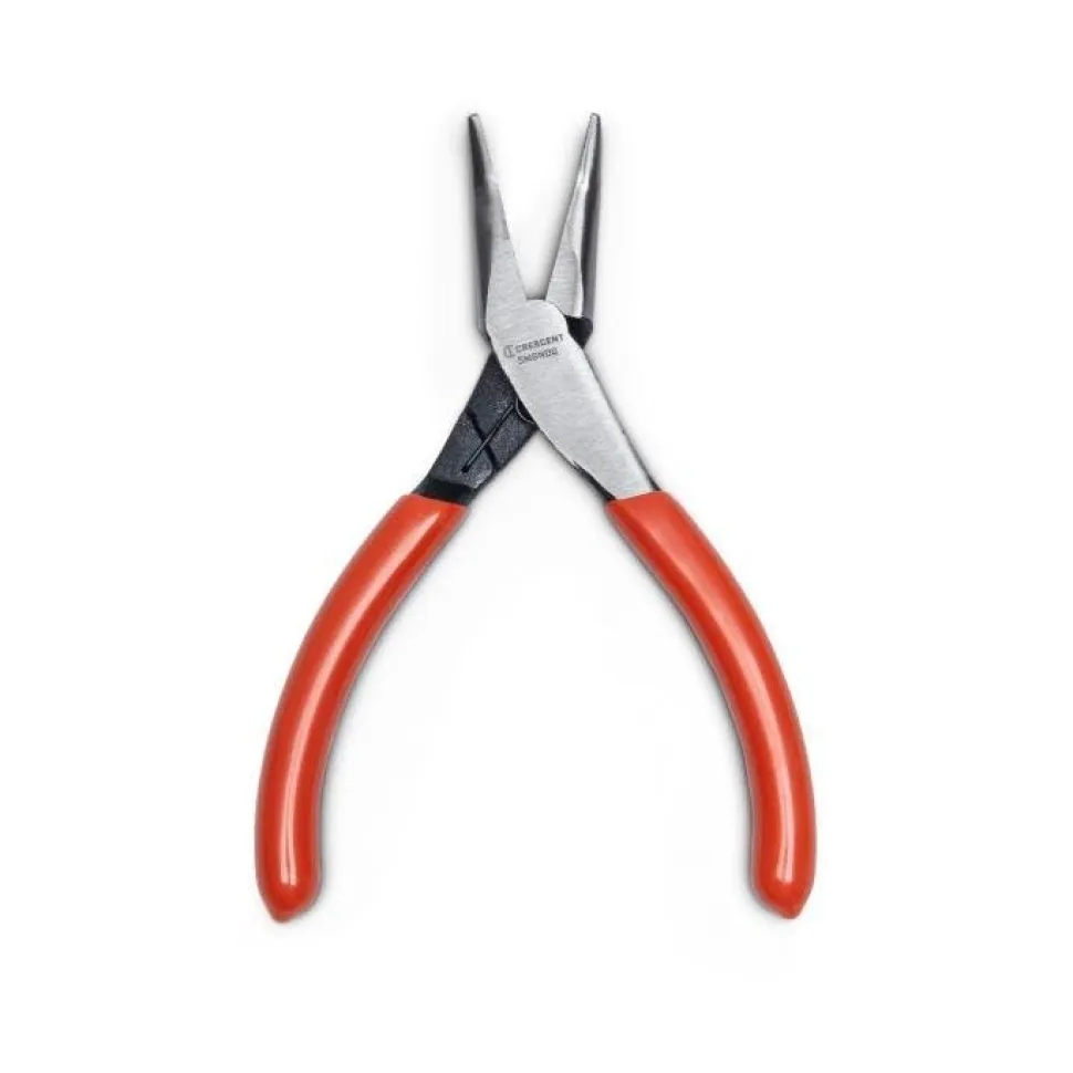 Crescent 5" Mini Dipped Handle Bent Nose Pliers 5MBNDG