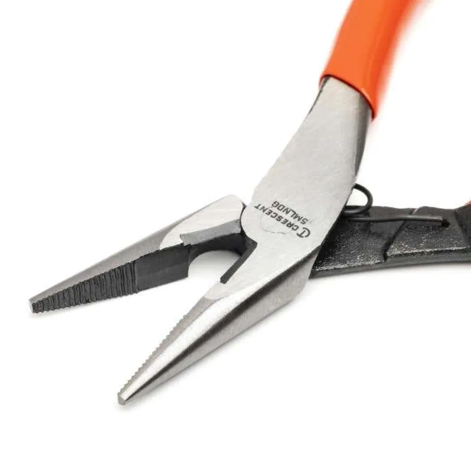 Crescent 5" Mini Dipped Handle Long Nose Pliers 5MLNDG