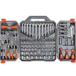Crescent 150 Piece 1/4" & 3/8" Drive 6 Point SAE/Metric Professional Tool Set CTK150
