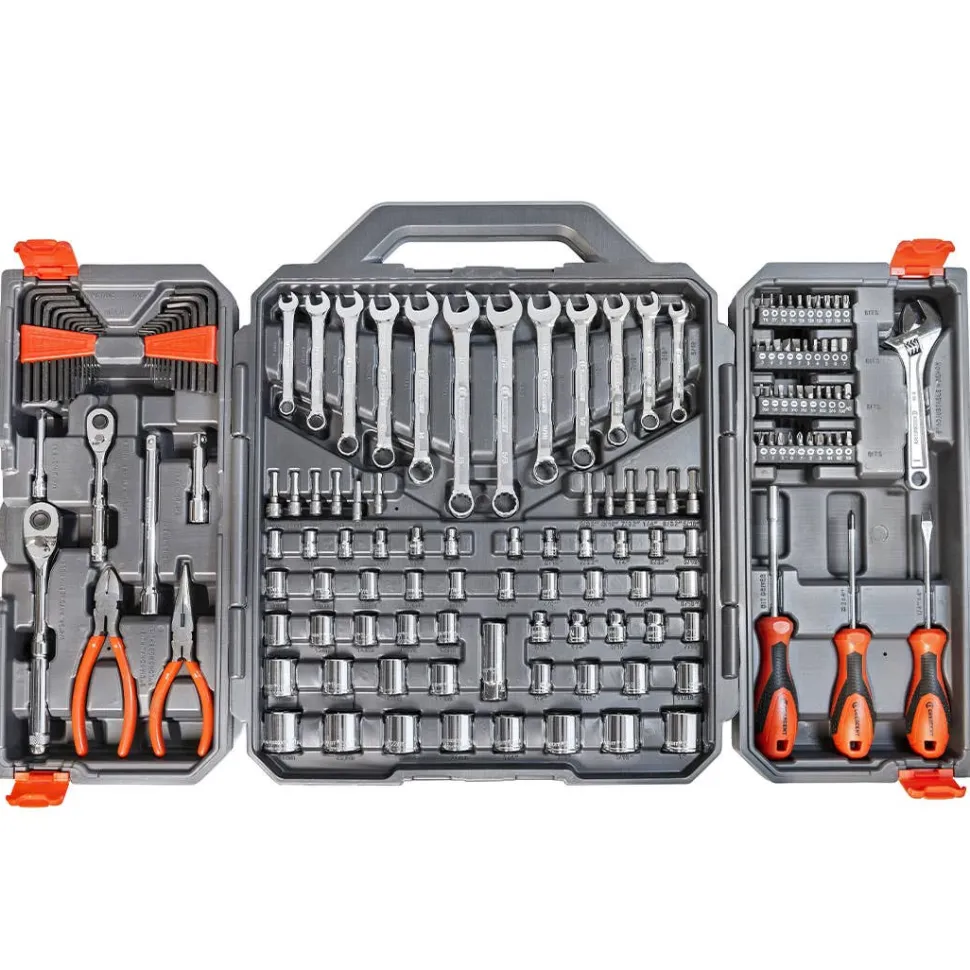 Crescent 150 Piece 1/4" & 3/8" Drive 6 Point SAE/Metric Professional Tool Set CTK150