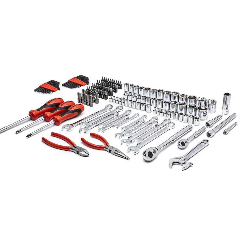 Crescent 150 Piece 1/4" & 3/8" Drive 6 Point SAE/Metric Professional Tool Set CTK150