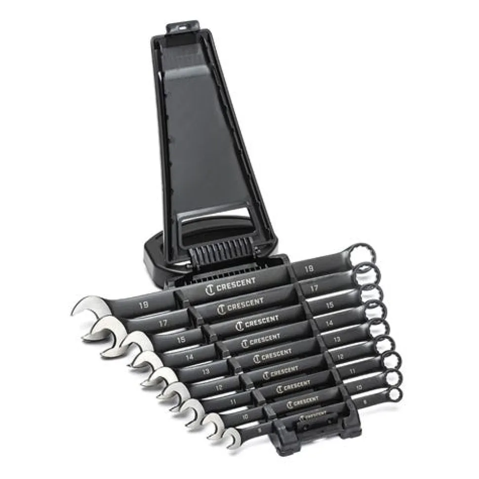 Crescent 9 Piece 12 Point Long Pattern Combination Metric Wrench Set CCWS9BM
