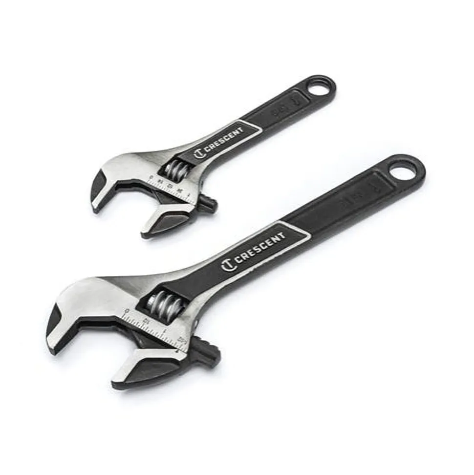 Crescent 2 Piece 6" & 10" Wide Jaw Adjustable Wrench Set ATWJ2610VS
