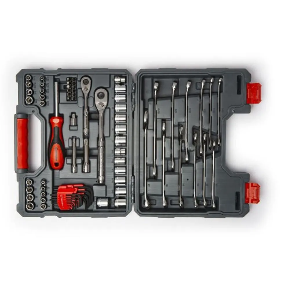 Crescent Tools 70 Piece 1/4" & 3/8" Drive SAE/Metric Mechanics Tool Set CTK70C