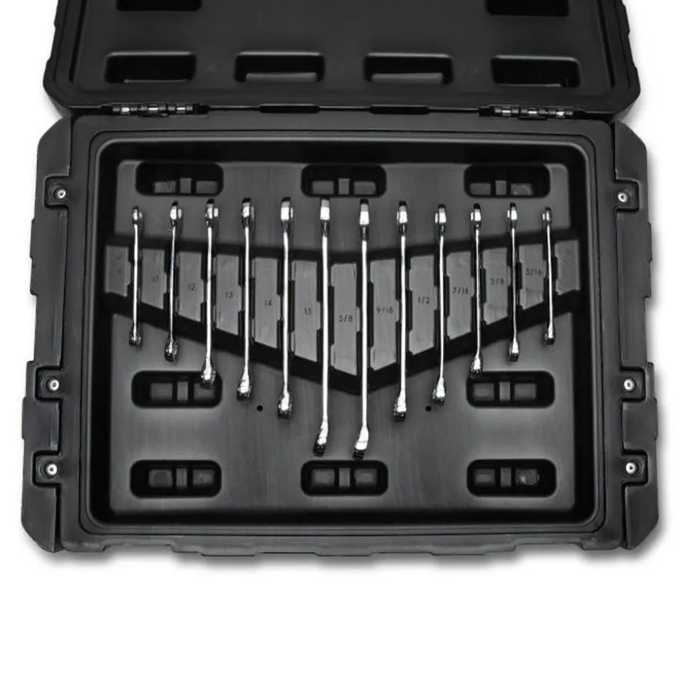 Crescent Tools 229 Piece 1/4", 3/8", 1/2" Mechanics Hand Tool Set with 3 Drawer Storage Case CTK229C
