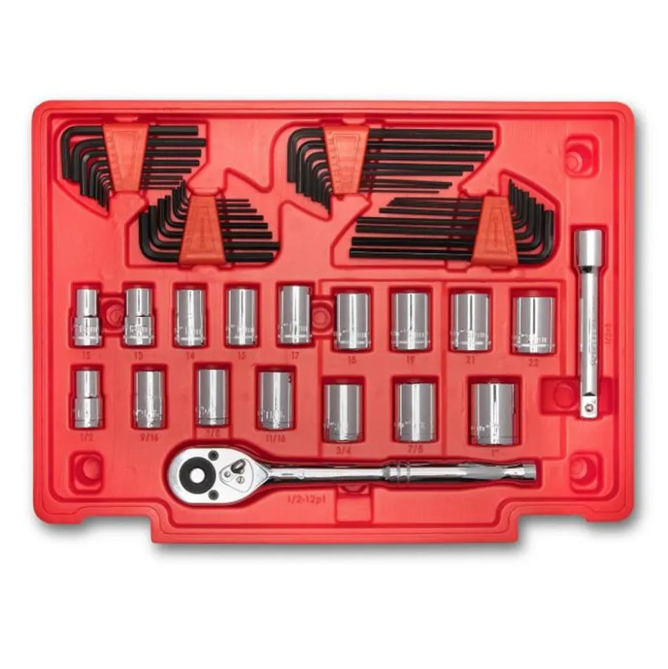 Crescent Tools 229 Piece 1/4", 3/8", 1/2" Mechanics Hand Tool Set with 3 Drawer Storage Case CTK229C