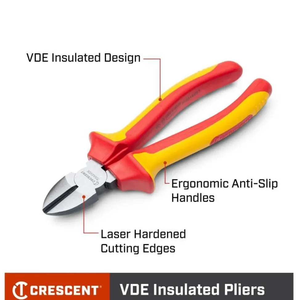 Crescent Tools Plier 7" Diagonal VDE 7DIAGVDE