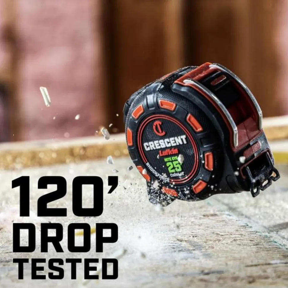 Crescent Tools 1-1/4" x 35' SHOCKFORCE NITE EYE Tape Measure L1335B-02
