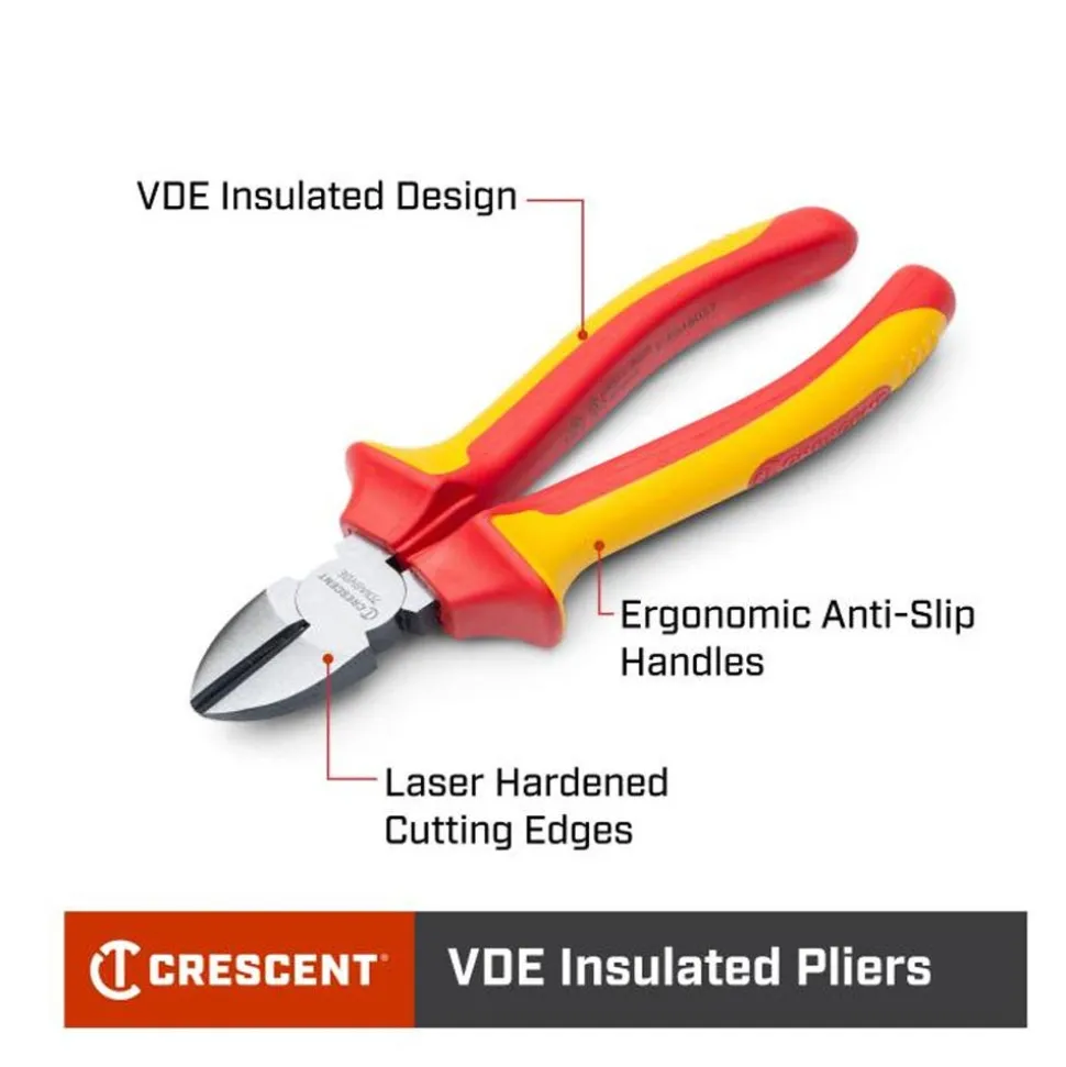 Crescent 8" VDE Insulated Lineman's Pliers 8LMVDE