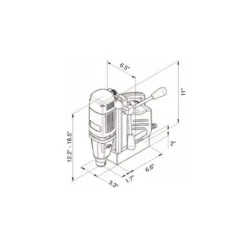 CS Unitec 1-1/4" Magnetic Drill Single Speed MABasic 200