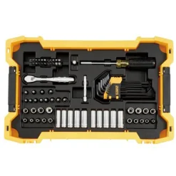 DeWalt 1/4'' and 3/8'' Mechanic Tool Set With ToughSystem 20 Tray and Lid (131 Piece) DWMT45402