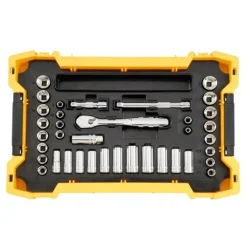 DeWalt 1/4'' and 3/8'' Mechanic Tool Set With ToughSystem 20 Tray and Lid (131 Piece) DWMT45402