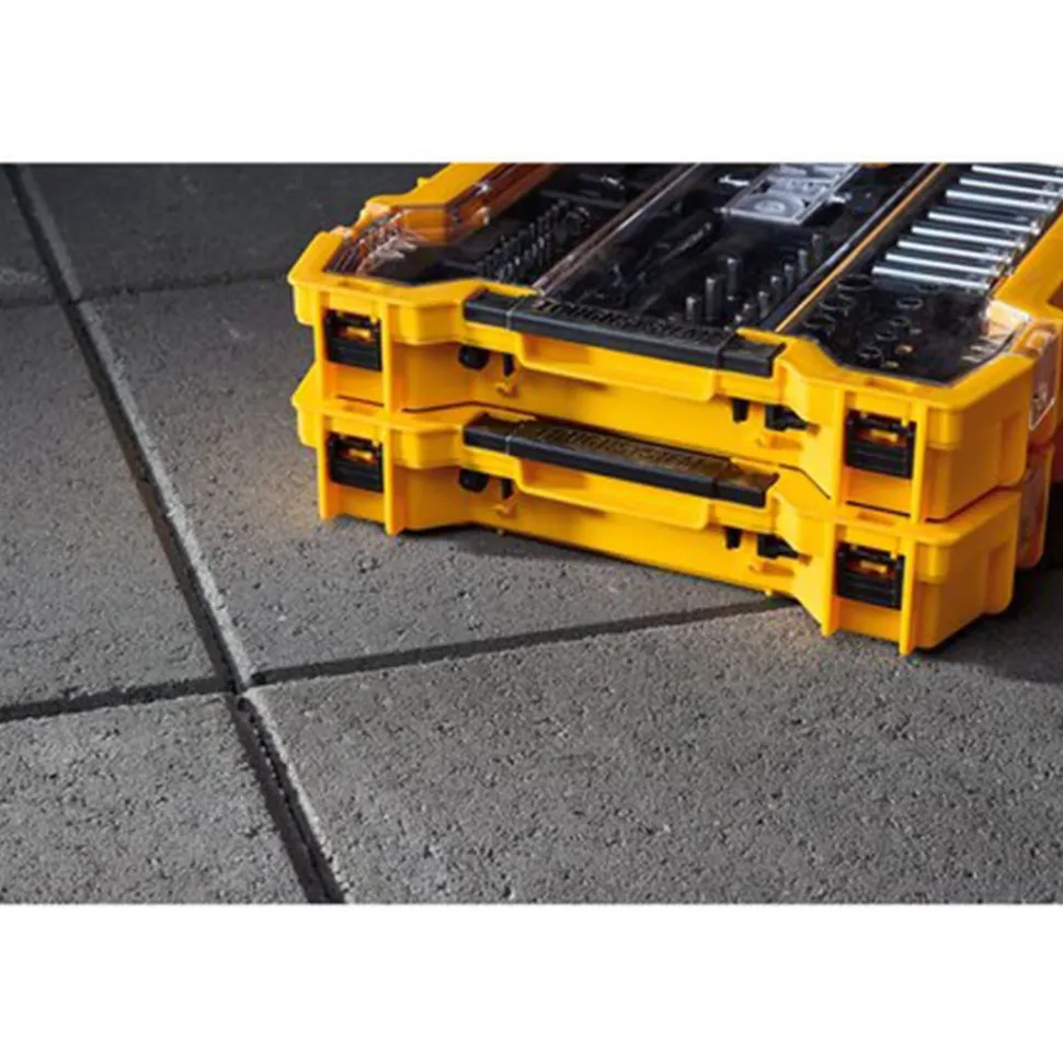 DeWalt 1/4'' and 3/8'' Mechanic Tool Set With ToughSystem 20 Tray and Lid (131 Piece) DWMT45402