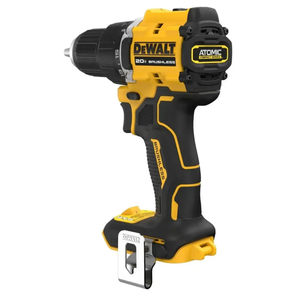 DeWalt ATOMIC COMPACT SERIES 20V MAX* Brushless Cordless 1/2" Drill/Driver With POWERSTACK 20V MAX Battery and Charger Kit DW-DCBP034C-DW-DCD794B