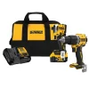 DeWalt Atomic 20V MAX 1/4" Brushless Cordless 3-Speed Impact Driver Kit & Atomic 20V MAX Brushless Cordless 1/2" Hammer Drill DCF850P1 & DCD799B
