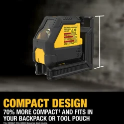 DeWalt DEWALT USB Rechargeable Green Cross Line Laser Kit DCLE14201G