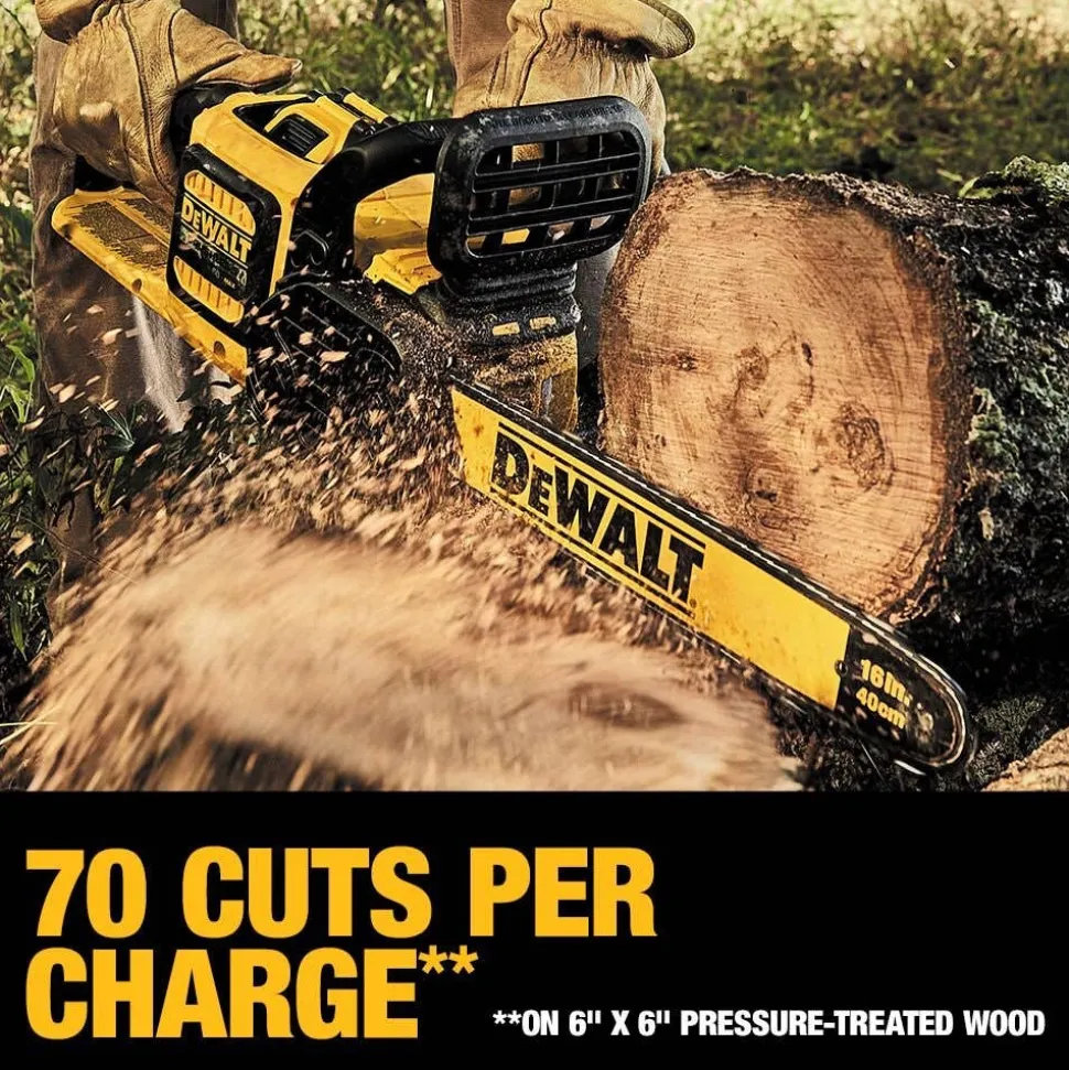 DEWALT FLEXVOLT 60V MAX Brushless Cordless Chainsaw, Tool Only DCCS670B