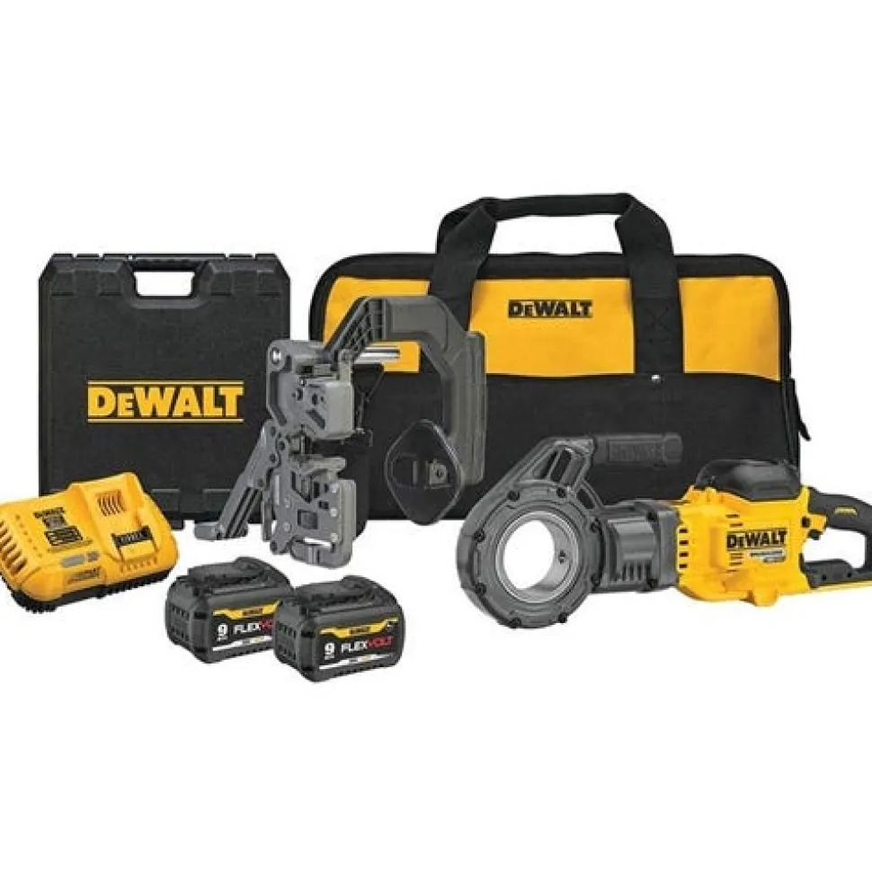 DeWalt FlexVolt 60V Max 1/2" - 2" Cordless Pipe Threader Kit DCE700X2